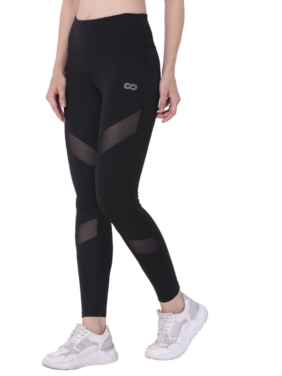 Silvertraq Mesh Cross Leggings Black